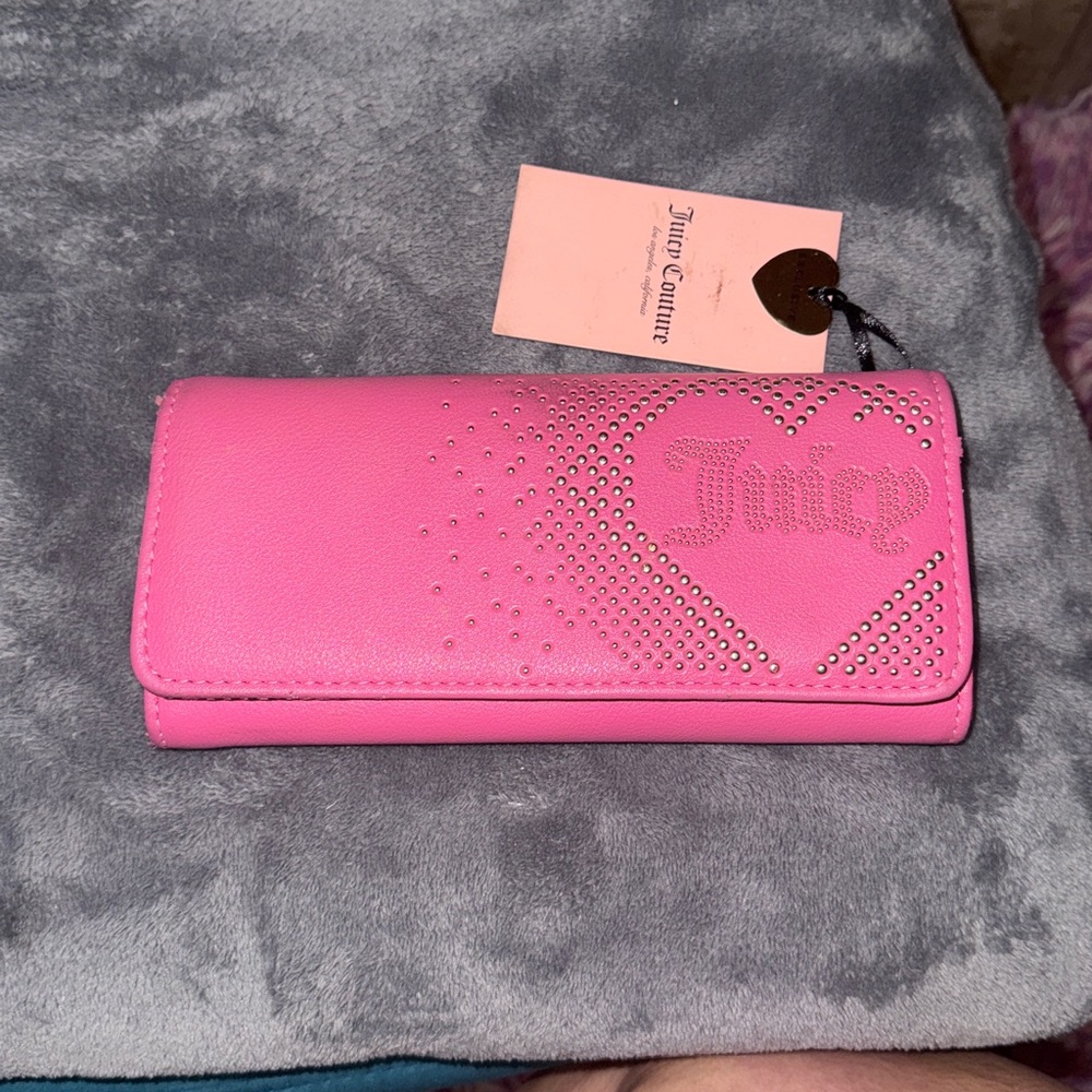 Juicy Couture Pink Studded Wallet